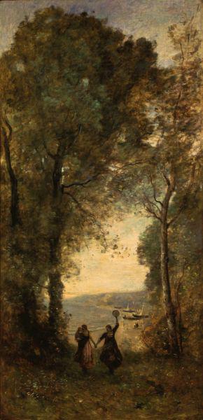 Jean-Baptiste Camille Corot Reminiscence of the Beach of Naples oil painting image